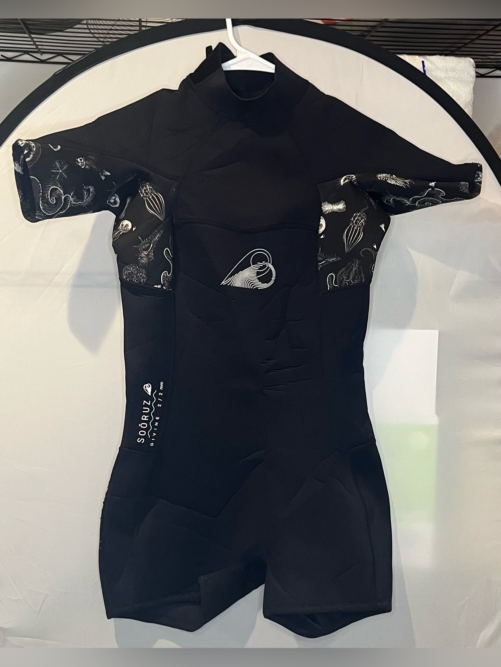 Kids Black Short Sleeve One-Piece Swim Suit by